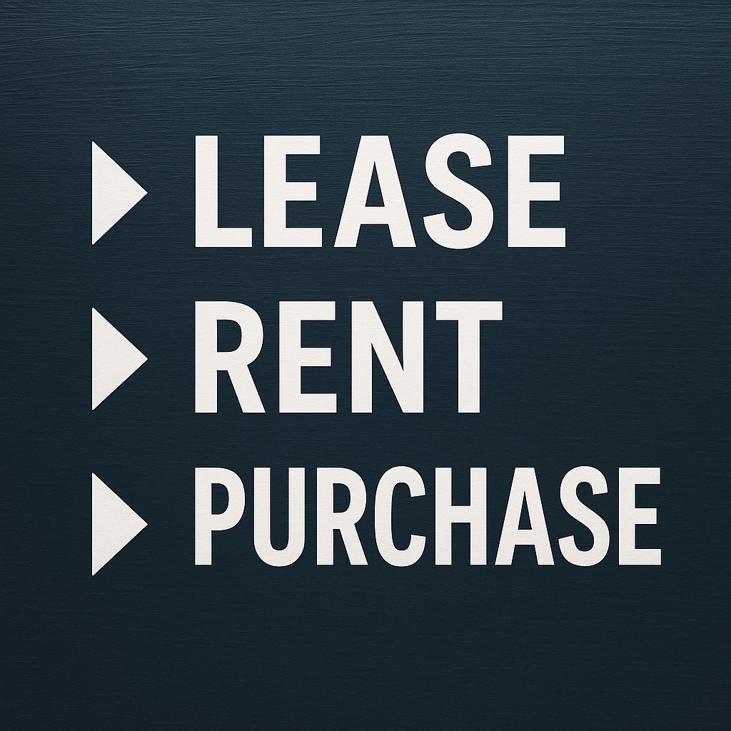 Lease Vs Rental Vs Purchase – What’s best for you?